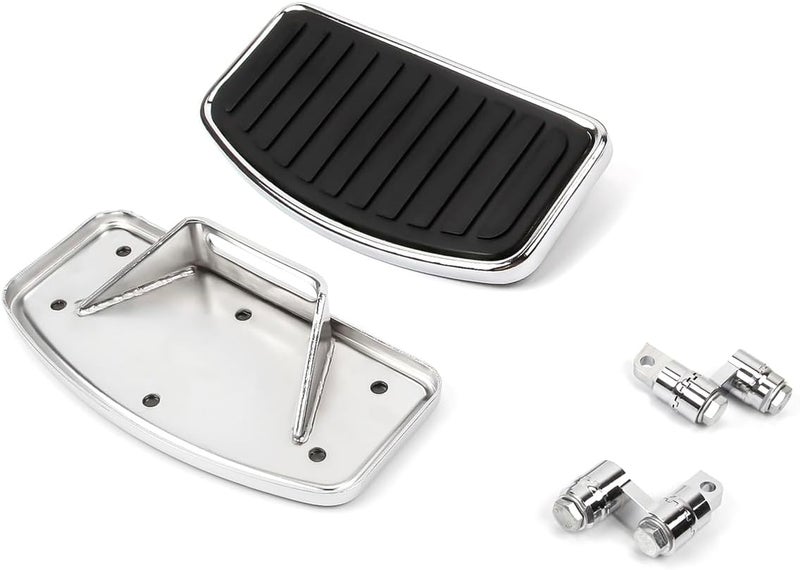 FIASRAC Driver Floorboards Front Floorboard Foot Peg Pedals Compatible with Harley Sportster1200 883 Wide Glide Low Rider(Adjustable) (Stripe) - Image 3